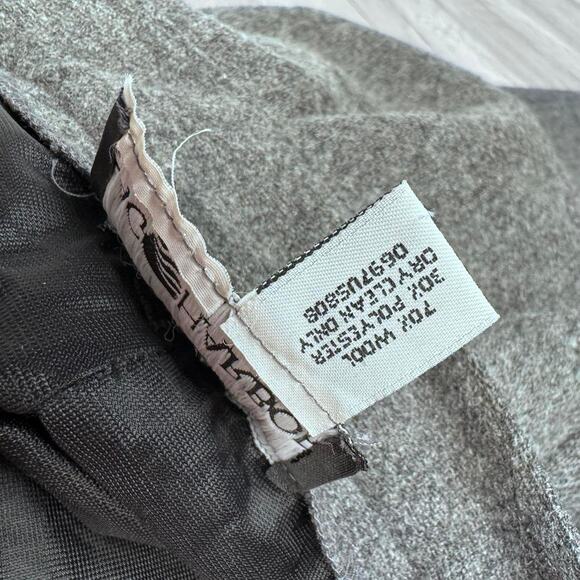 Vintage Wool Pants Tourers Gray Pleated Fully Lined Pockets Dark Academia - Picture 5 of 11